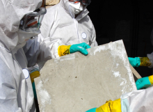 asbestos on panel